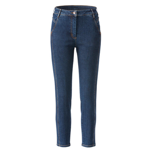 Image of 7/8 jeans van bio-katoen, donkerblauw Maat: 36