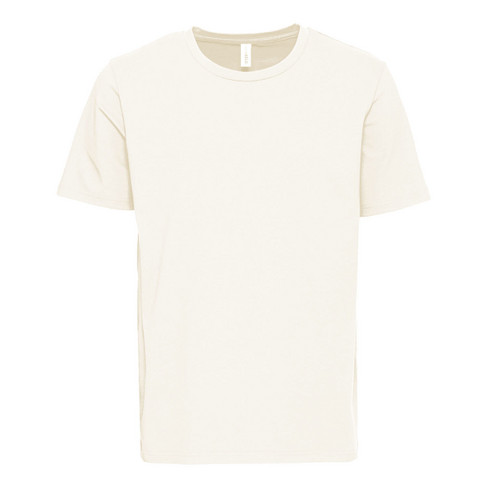 Image of T-shirt met ronde hals van bio-katoen, natuurwit Maat: L