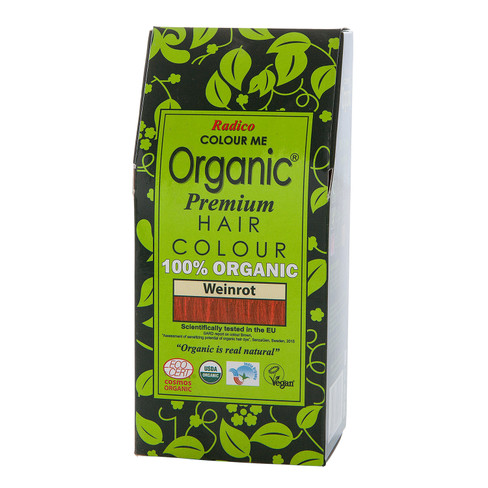 Image of Radico Organic plantaardige haarkleuring, wijnrood Maat: 100 g