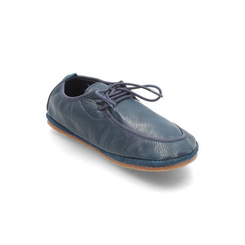 Barefoot schoen van bio-leer, nachtblauw