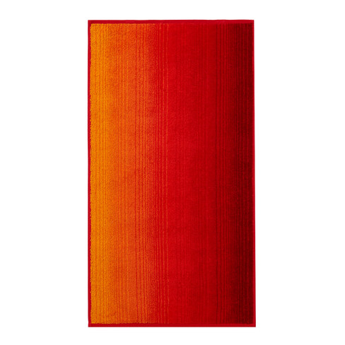 Image of Bio-badhanddoek, rood Maat: 70 x 140 cm