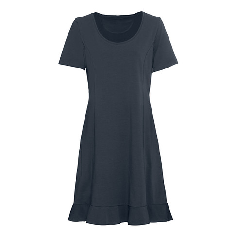 Image of Comfortabele jurk van bio-jersey, nachtblauw Maat: 38