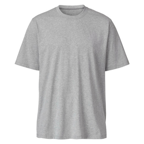 Image of T-shirt van bio-katoen, grijs-gemêleerd Maat: 7