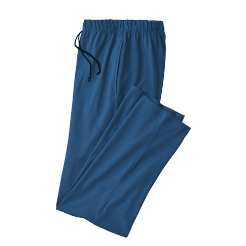 Image of Pyjamabroek van bio-katoen, nachtblauw Maat: M