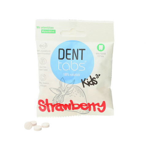 Image of Denttabs tandenpoetstabletten voor kinderen, zonder fluoride Maat: