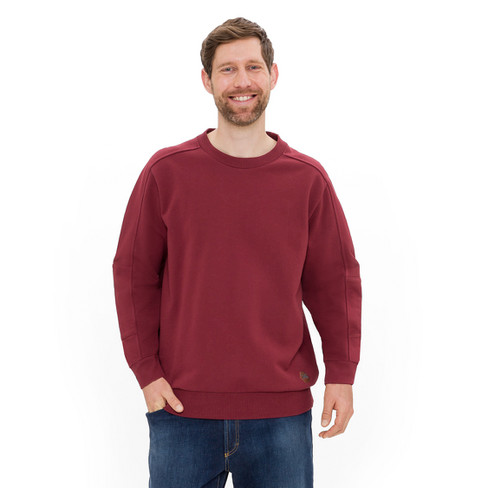 Sweater van zuiver bio-katoen, wijnrood