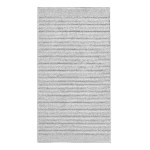 Image of WECYCLED® badstoffen badhanddoek, zilver Maat: 70 x 140 cm