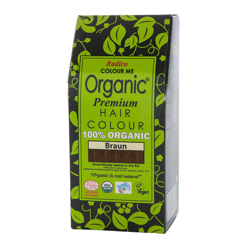 Image of Radico Organic plantaardige haarkleuring, bruin Maat: 100 g