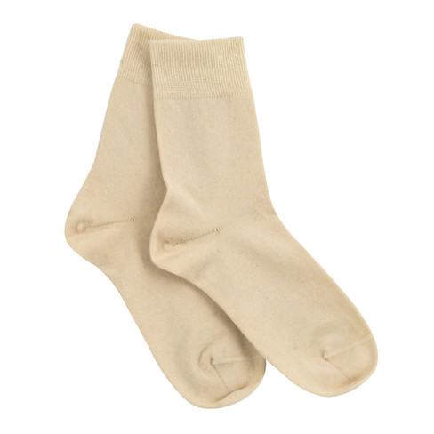 Katoenen sokken, 2 paar, naturel