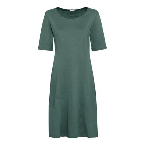 Image of Jersey jurk van bio-katoen, zeegras Maat: 40