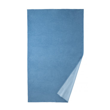 Omkeerbare grand foulard van bio-katoen, nachtblauw