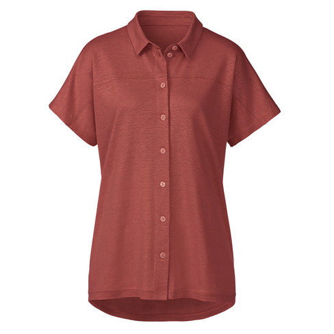 Image of Linnen-jersey blouse, papaja Maat: 40/42