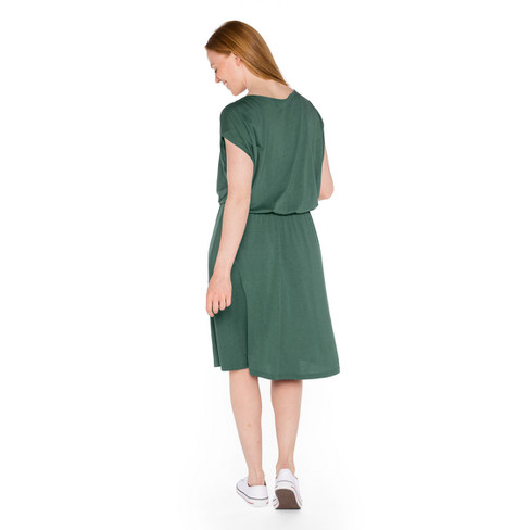 Jersey jurk van lyocell met bio-katoen, zeegras