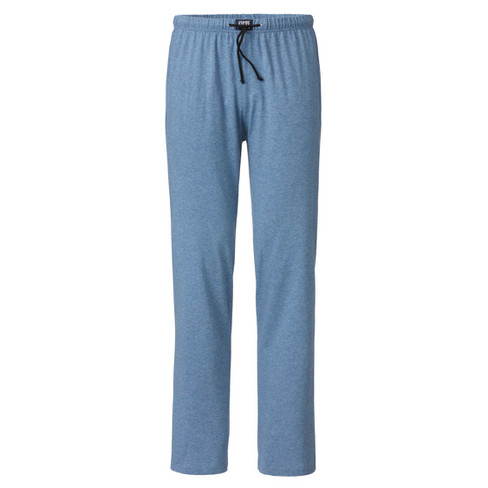 Image of Pyjamabroek van bio-katoen, jeansblauw-gemêleerd Maat: L