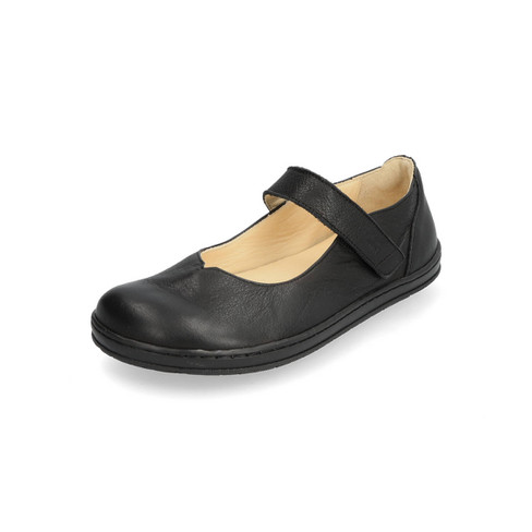 Barefoot ballerina van bio-leer, onyx