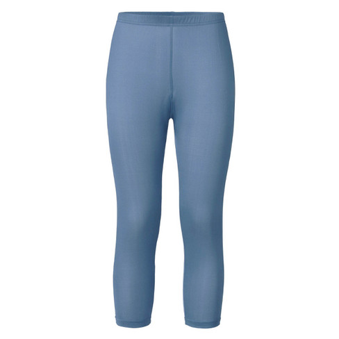 Image of 3/4-legging van bio-zijde, nachtblauw Maat: 38