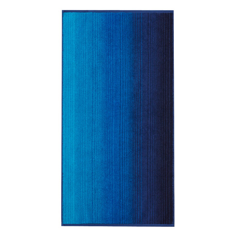 Image of Bio-badhanddoek, blauw Maat: 70 x 140 cm