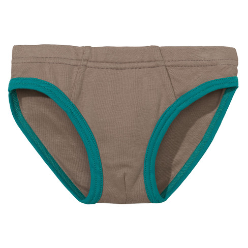 Image of Slip jongens van bio-katoen, taupe Maat: 98/104