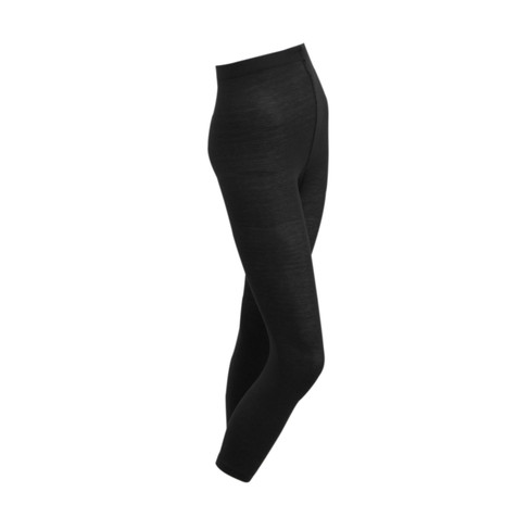 Image of 7/8-legging van bio-katoen met elastaan, zwart Maat: 36/38