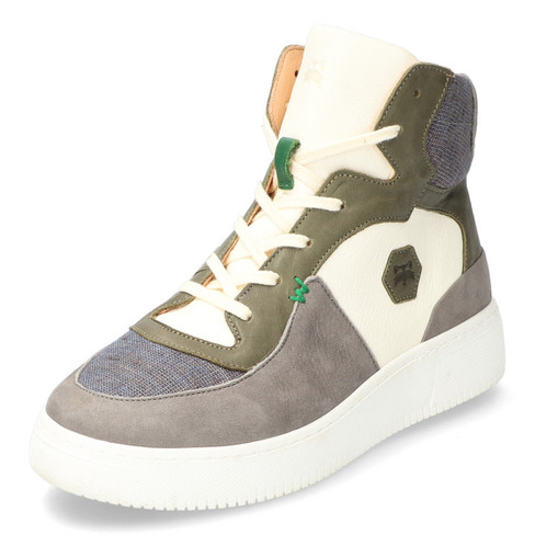 Image of Biologische sneaker, grijs- multicolor Maat: 36