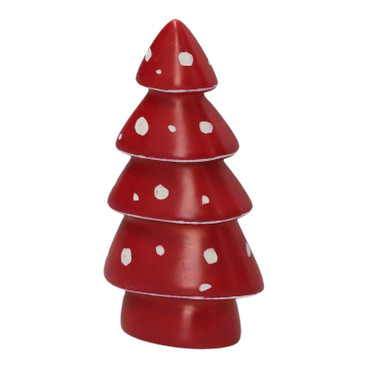 Speksteen kerstboom, rood