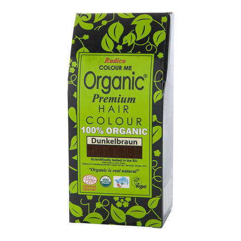 Image of Radico Organic plantaardige haarkleuring, donkerbruin Maat: 100 g