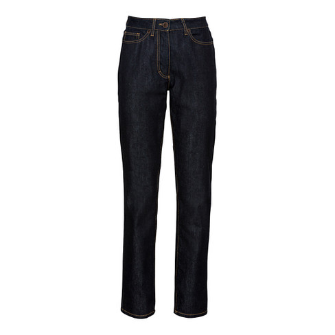Image of 5-pocket-jeans van bio-katoen, donkerblauw Maat: 36