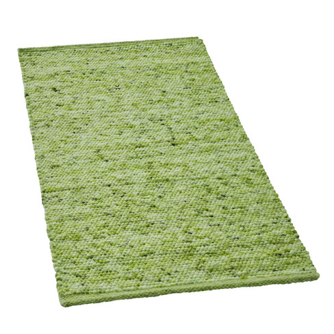 Image of Tapijt van scheerwol, groen Maat: 60 x 90 cm